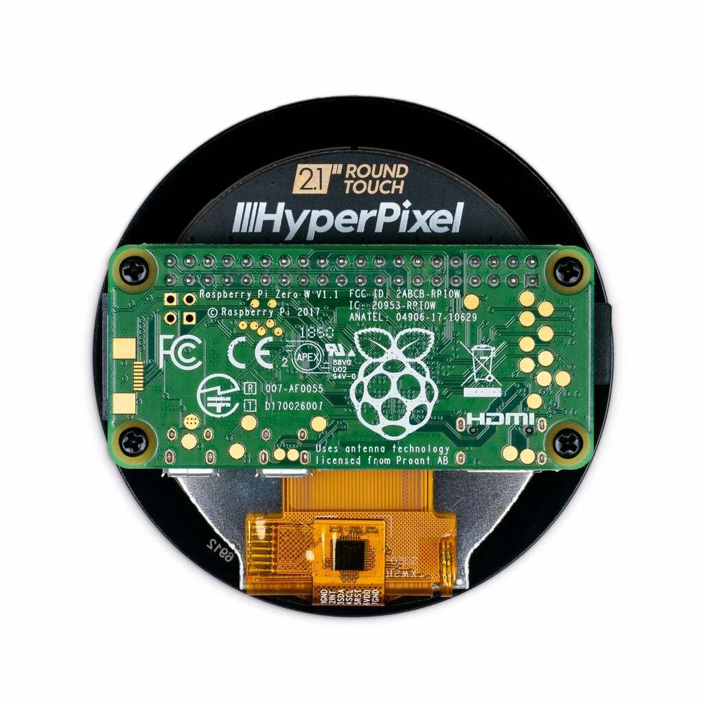 Pimoroni HyperPixel 2.1 Round - Hi-Res Display | PIM579