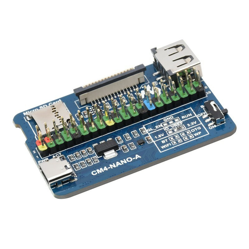Nano Base Board (A) for Raspberry Pi Compute Module 4 - PiShop.us