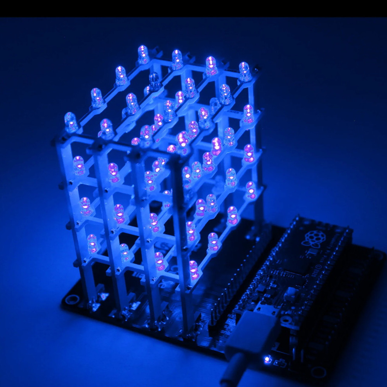 LED Cube HAT for Pi - Blue -