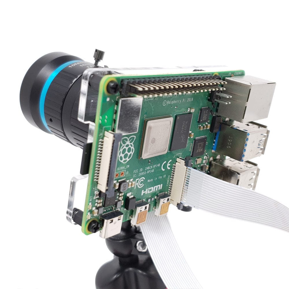 Raspberry Pi 4 & Pi 5 Mounting Plate for HQ Camera - PiShop.us