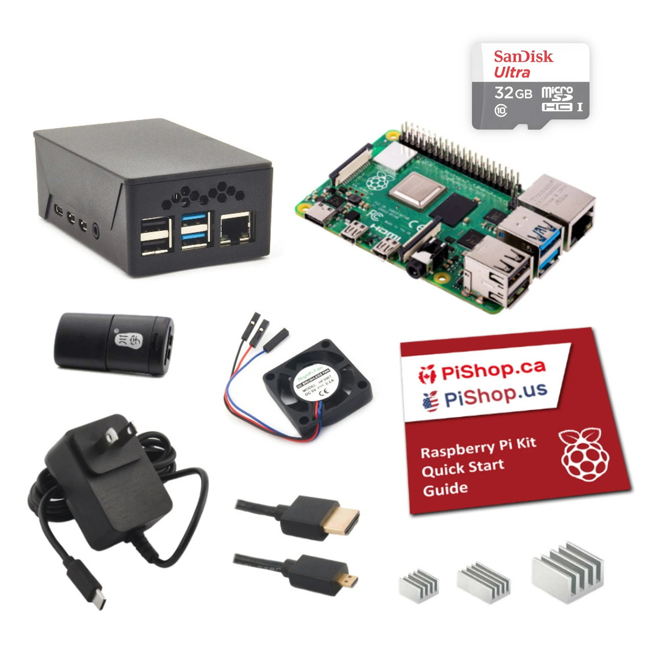 Raspberry Pi 4B Starter Kit Pro - PiShop.us