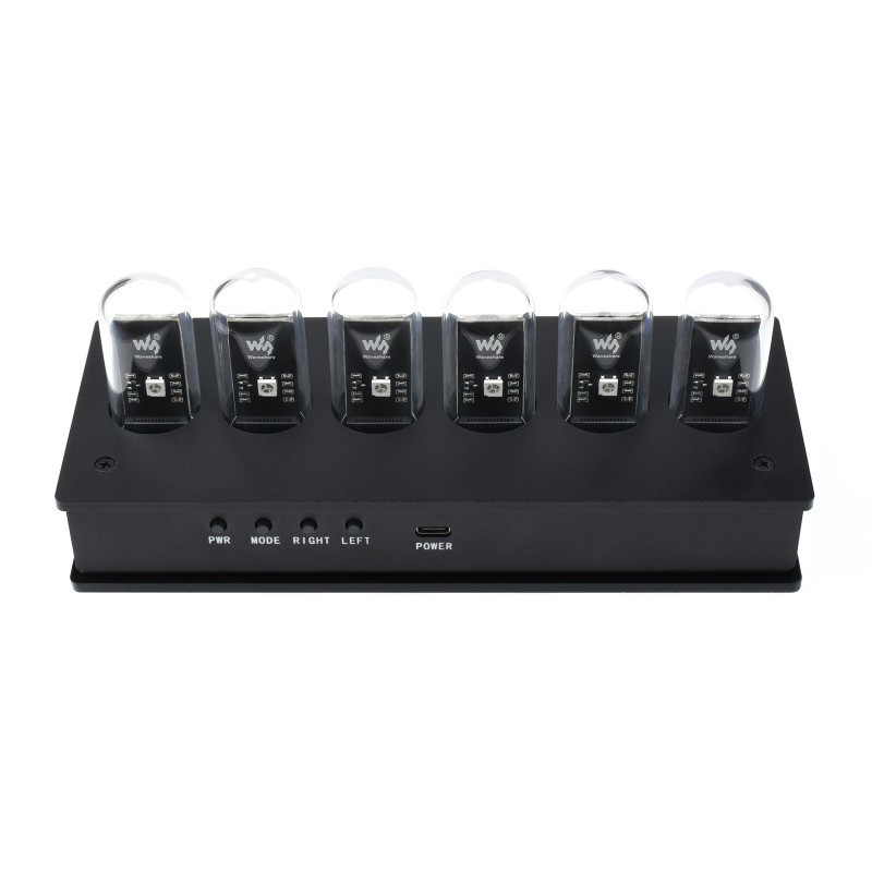 Programmable RGB Pseudo Nixie Tube Clock, Retro Desktop Digital