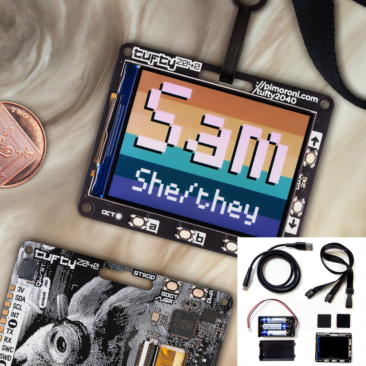 Tufty 2040 + Accessory Kit - PiShop.us