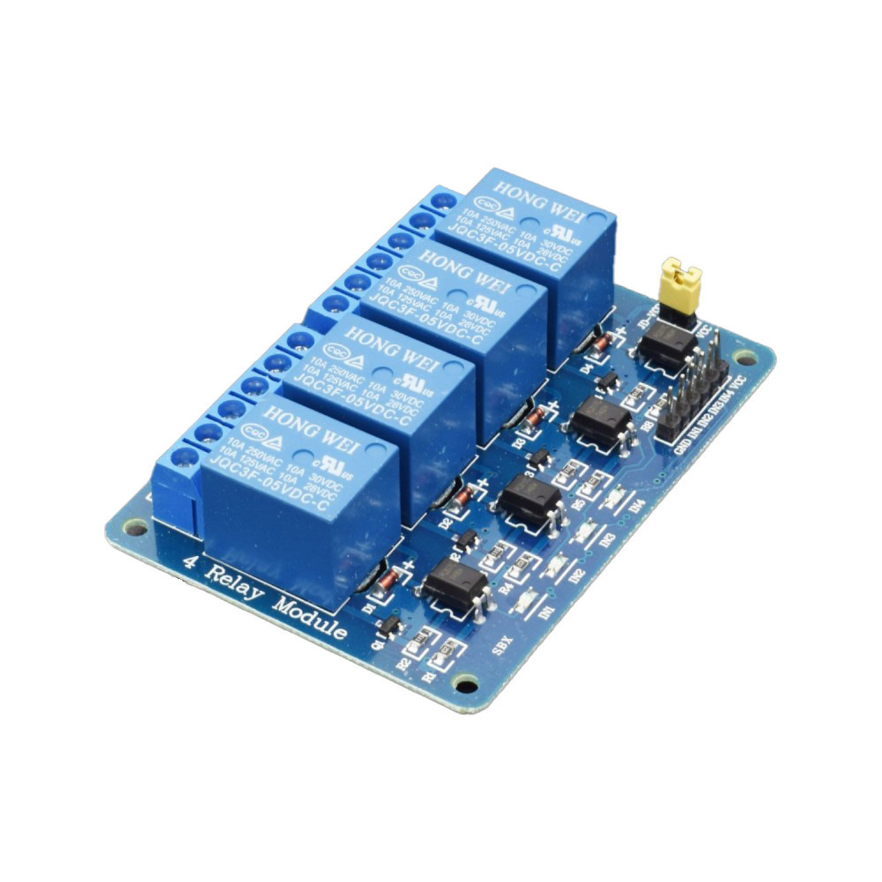 4-Channel Relay Module for Arduino & Raspberry Pi - 5V 