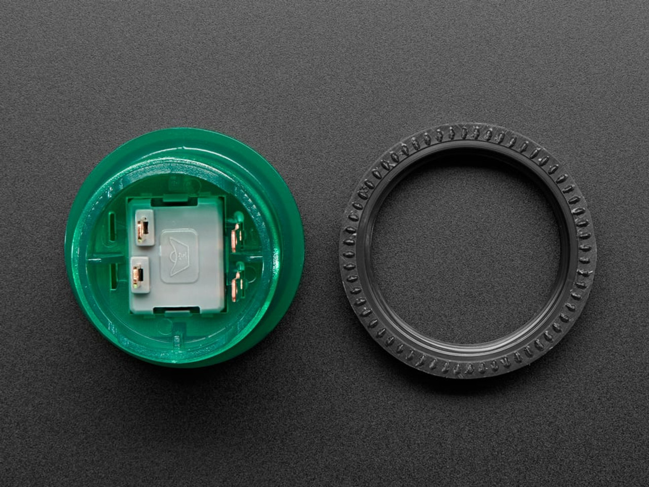 Arcade Button with LED - 30mm Translucent - PiShop.us