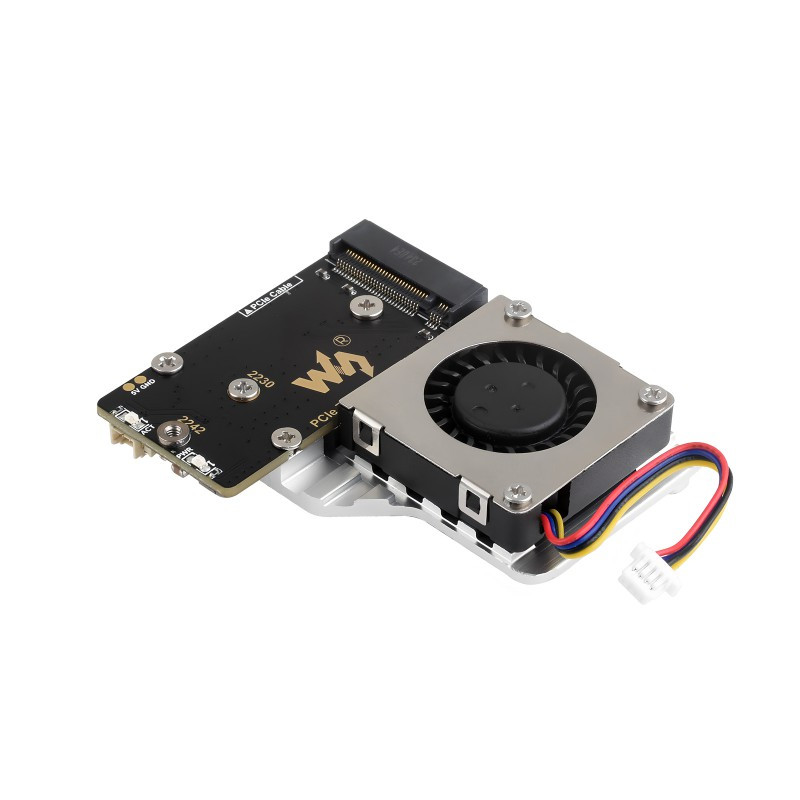 Raspberry Pi 5 8GB 本体　クーラー+NVME拡張ボード付き PCIe To M.2 Adapter Board (E) For Raspberry Pi 5, PWM Cooling Fan