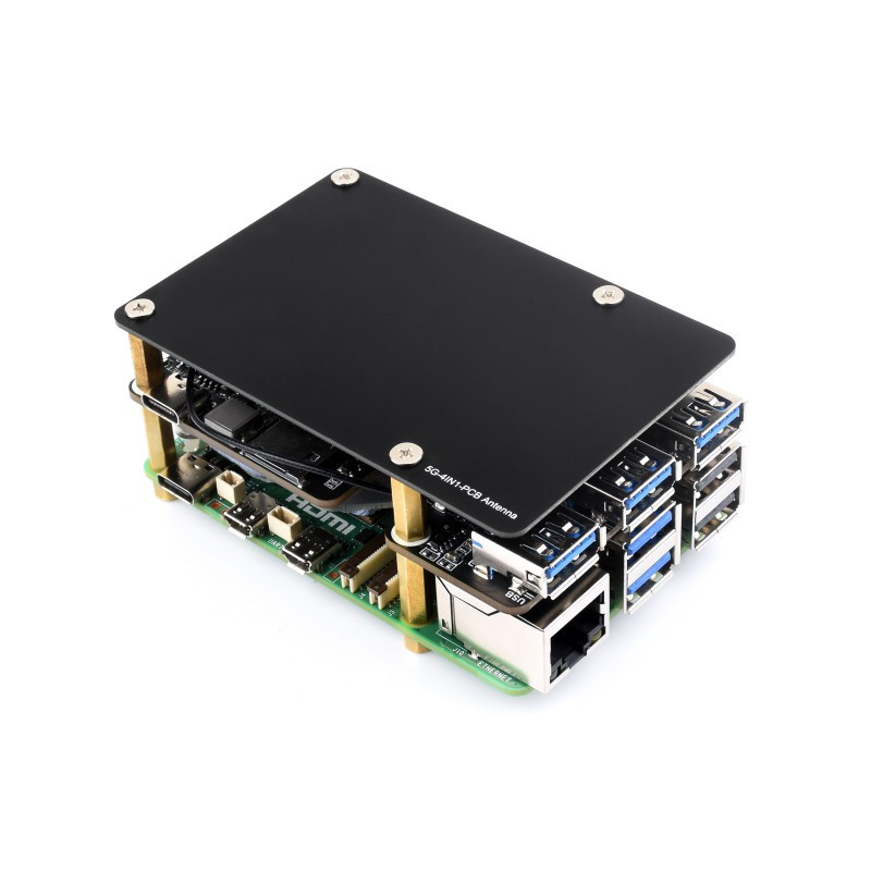 PCIe to M.2 4G/5G And USB 3.2 HAT for Raspberry Pi 5 - PiShop.us