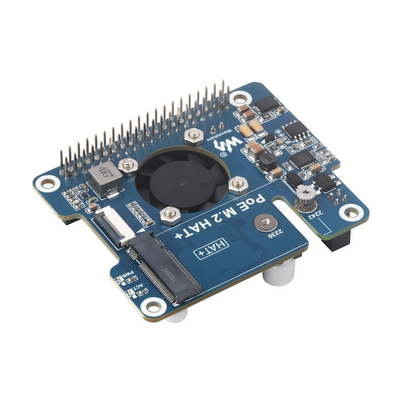 PCIe To M.2 Adapter With PoE For Raspberry Pi 5, Compatible w 