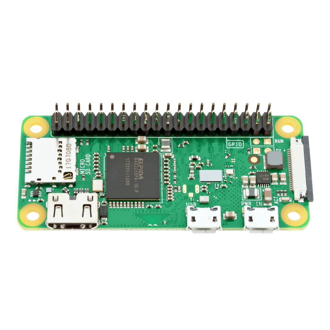 Raspberry Pi Zero Wireless WH (Pre-Soldered Header) - PiShop.us