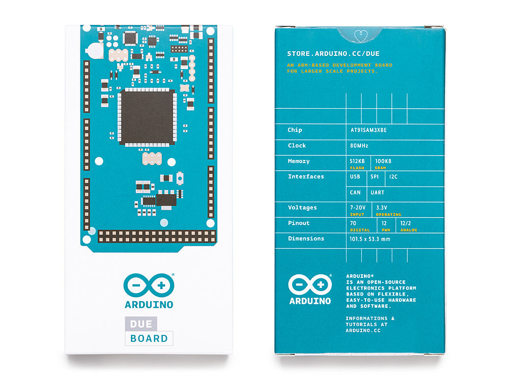 32 Bit Arduino Arduino Due - A000062 - Official 32-Bit Arduino with Headers
