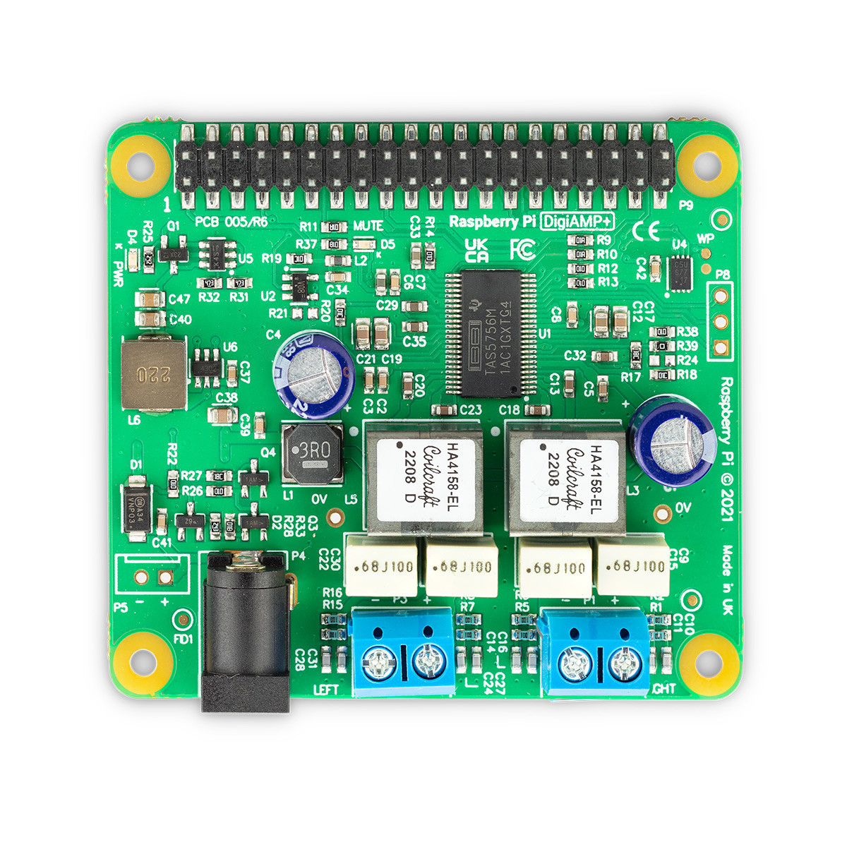Raspberry Pi Raspberry Pi DigiAMP+, Green PCB | SC2076
