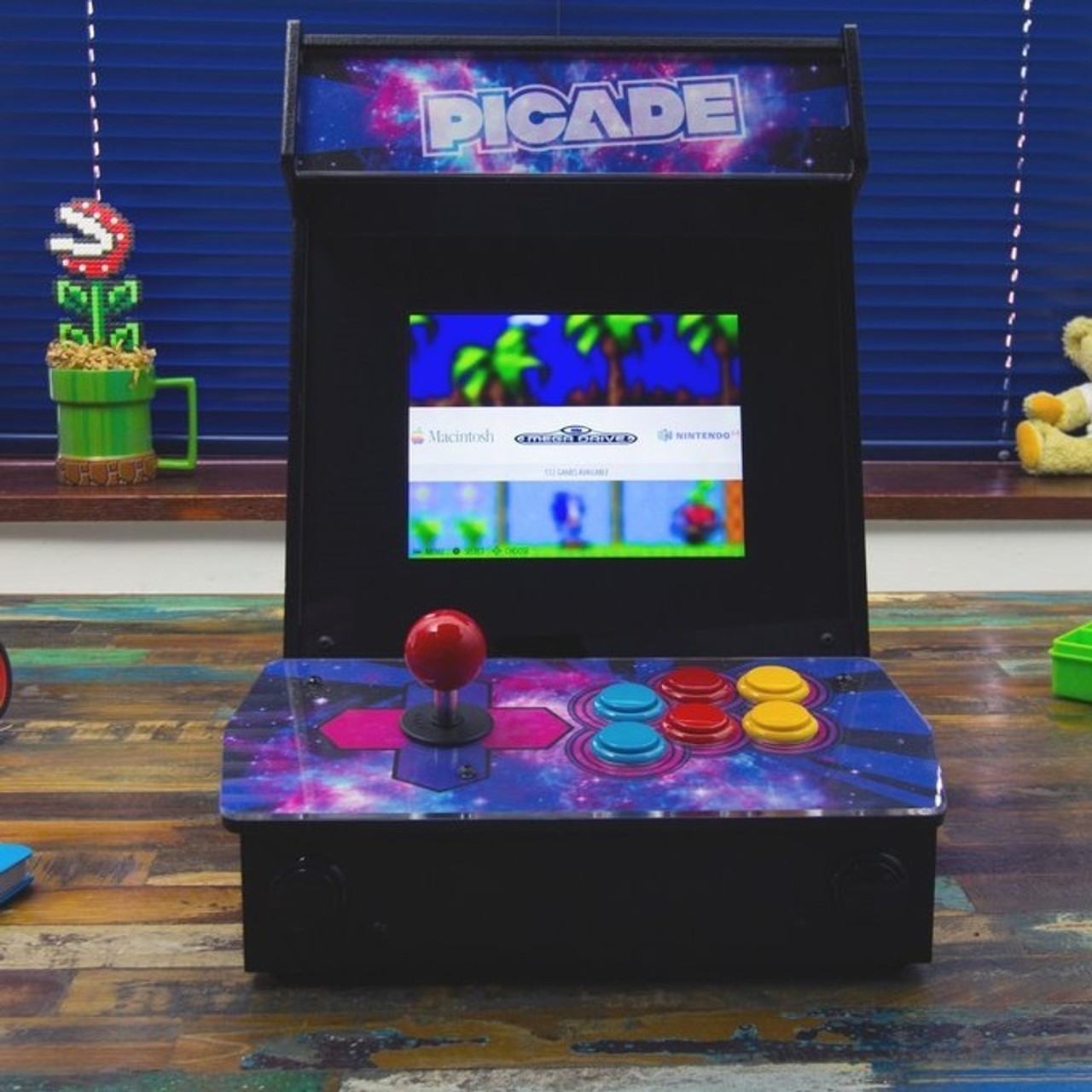 Pimoroni Picade Cabinet　アーケード筐体風自作キット組立済 Raspberry Piを使ったアーケード筐体風ゲーム機自作キット