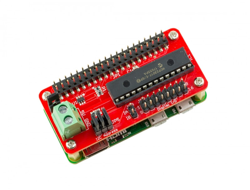 ModMyPi MCP23017 pHAT – 16 Channel I/O Expansion (Zero) - PiShop.us