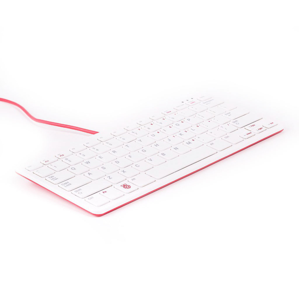 Raspberry Pi Official Keyboard - Red/White - PiShop.us