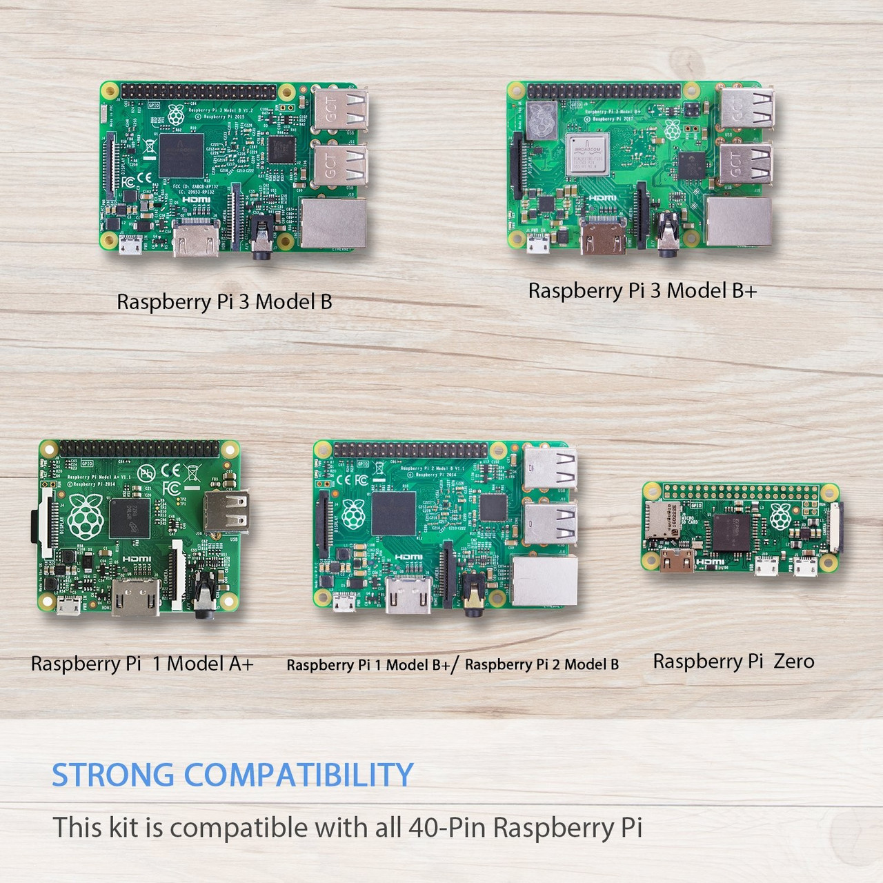 SunFounder Super Starter Kit V2.0 for RPi 3B+ 3B 2B B+ A+ Zero