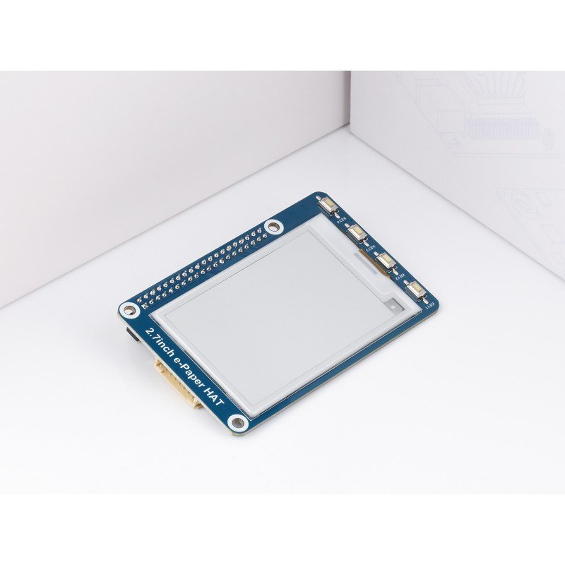 264x176, 2.7inch E-Ink display HAT for Raspberry Pi - PiShop.us