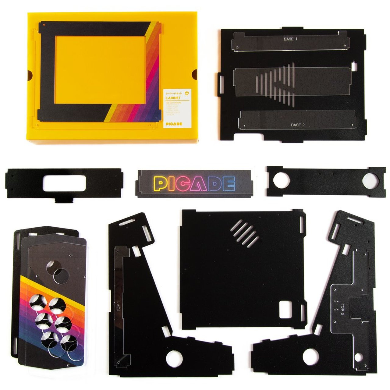 Pimoroni Picade Cabinet　アーケード筐体風自作キット組立済 Pimoroni's Picade Bartop Arcade Kit Goes Big with the