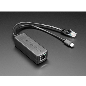 PoE Splitter with USB Type C - 5V 2A - 100 MB Ethernet