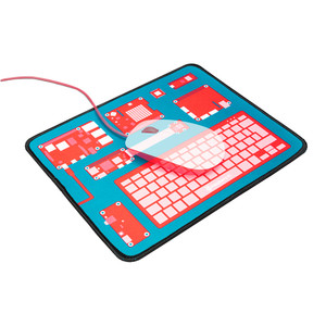 Raspberry Pi Official Mouse - Red/White - PiShop.us