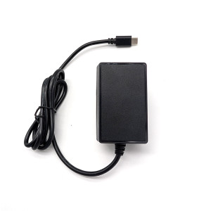 PiShop Power supply for Raspberry Pi 5, Black, Top View