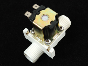 Plastic Water Solenoid Valve, 12V, 1/2" Nominal 
