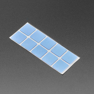 Heat Sink Thermal Sticker Tabs 10-Pack with strong adhesive for Raspberry Pi cooling.