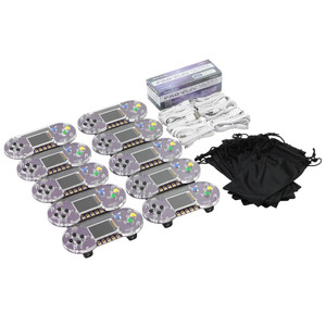 Kitronik Arcade for micro:bit Class Pack 56128 with 10 gamepads, and cables.