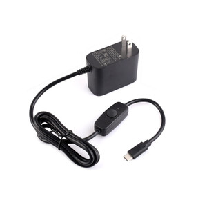 27W USB Type-C Power Supply, Compatible with Raspberry Pi 5, US Plug, 1.2m Cable Length 