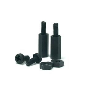 Nylon 12mm M2.5 Standoff, Compatible with Raspberry Pi, pack 4