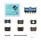 Contents of the ELECFREAKS Jacdac Smart Exploration Kit, including expansion board, sensors, LED ring, and cables. Contents of the ELECFREAKS Jacdac Smart Exploration Kit, including expansion board, sensors, LED ring, and cables.