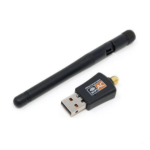 Raspberry Pi Dual-Band USB WiFi Adapter with detachable high-gain antenna for extended wireless range Raspberry Pi Dual-Band USB WiFi Adapter with detachable high-gain antenna for extended wireless range