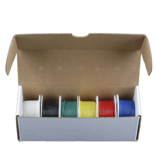 Hook-up Wire Spool Set - 22AWG Solid Core - 6 x 25 ft - Wiring at PiShop.us Pi Store! Hook-up Wire Spool Set - 22AWG Solid Core - 6 x 25 ft - Wiring at PiShop.us Pi Store!