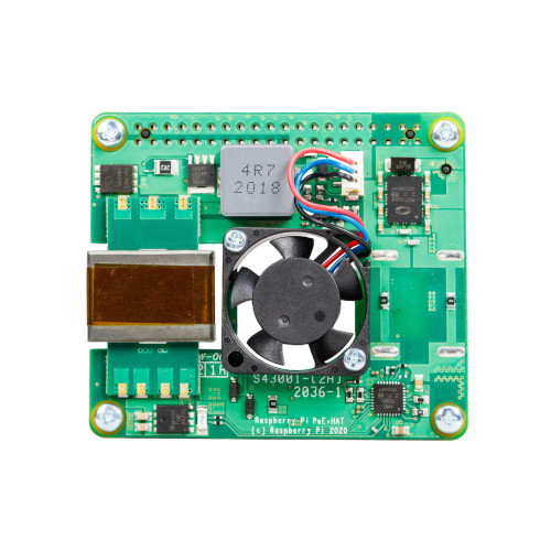 Raspberry Pi SC1022 - PoE+ HAT for Raspberry Pi 4 and Pi 3B+ Raspberry Pi SC1022 - PoE+ HAT for Raspberry Pi 4 and Pi 3B+