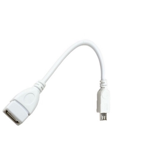 USB OTG Host Cable - MicroB OTG male to A female