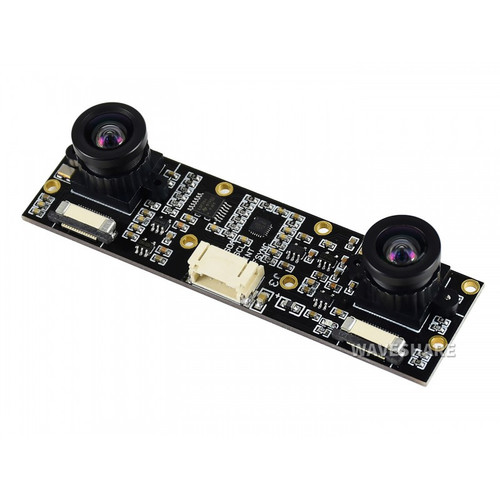 Dual-lens IMX219-83 stereo camera module with 60 mm baseline for depth vision. Dual-lens IMX219-83 stereo camera module with 60 mm baseline for depth vision.