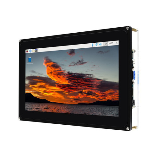 10.1-inch Capacitive Touch Screen LCD F with case, 1024×600 HDMI display for Raspberry Pi and PC. 10.1-inch Capacitive Touch Screen LCD F with case, 1024×600 HDMI display for Raspberry Pi and PC.