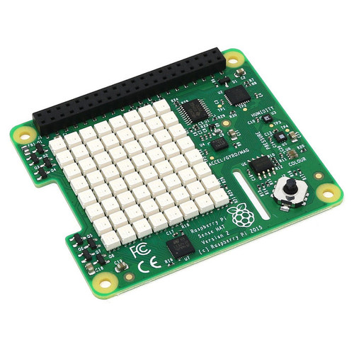 Raspberry Pi Sense HAT V2 board with 8×8 RGB LED matrix and joystick control Raspberry Pi Sense HAT V2 board with 8×8 RGB LED matrix and joystick control
