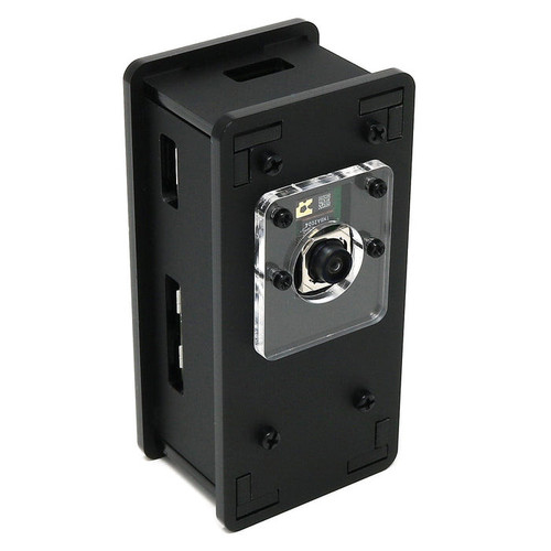 Black acrylic The PiHut Raspberry Pi Zero Camera case with clear front camera mount Black acrylic The PiHut Raspberry Pi Zero Camera case with clear front camera mount