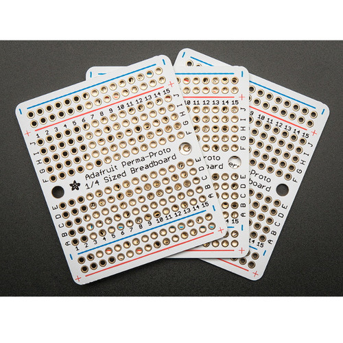 Adafruit Perma-Proto Quarter-sized Breadboard PCB - 3 Pack! Adafruit Perma-Proto Quarter-sized Breadboard PCB - 3 Pack!