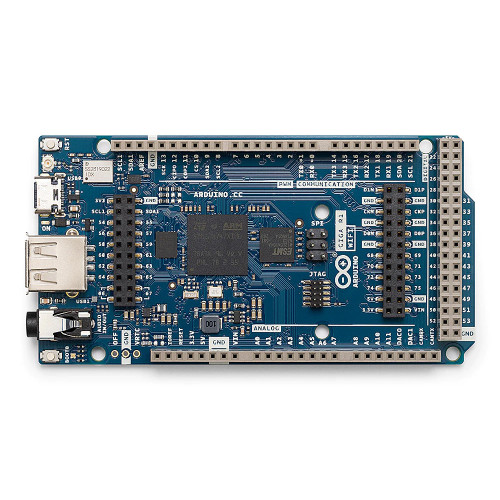 Arduino GIGA R1 WiFi board with STM32H747XI dual-core microcontroller and Mega-compatible headers. Arduino GIGA R1 WiFi board with STM32H747XI dual-core microcontroller and Mega-compatible headers.