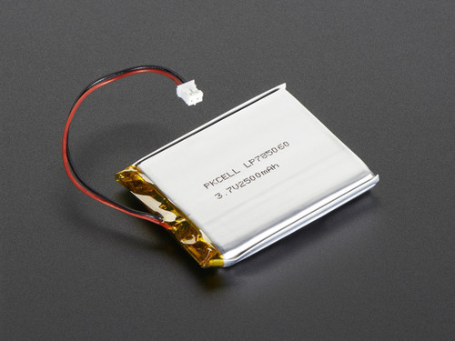 Lithium Ion Polymer Battery - 3.7v, 2600mAh