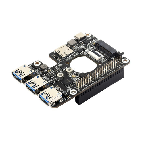 PCIe to M.2 4G/5G And USB 3.2 HAT for Raspberry Pi 5 - PiShop.us