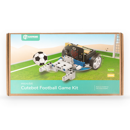 Elecfreaks micro:bit Cutebot Fun Football Game Kit with two smart cars and football prop. Coding robot football kit for playful STEM learning with micro:bit. Elecfreaks micro:bit Cutebot Fun Football Game Kit with two smart cars and football prop. Coding robot football kit for playful STEM learning with micro:bit.