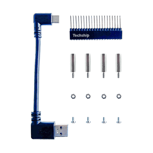 Techship MC201/PC201 Mounting Accessories for Raspberry Pi 4B, secure adapter mounting kit. Techship MC201/PC201 Mounting Accessories for Raspberry Pi 4B, secure adapter mounting kit.