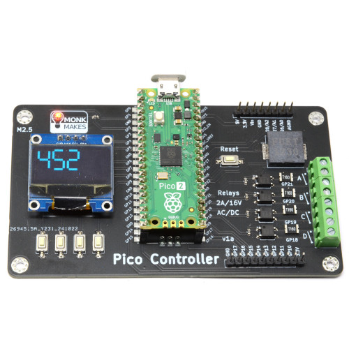 A 4-channel low-voltage Solid State Relay controller for the Raspberry Pi Pico. A 4-channel low-voltage Solid State Relay controller for the Raspberry Pi Pico.