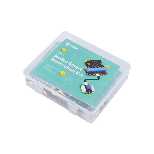 ELECFREAKS Jacdac Smart Exploration Kit storage box with label showing micro:bit compatibility - EF08431 ELECFREAKS Jacdac Smart Exploration Kit storage box with label showing micro:bit compatibility - EF08431