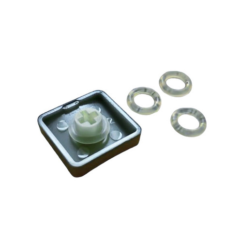 Raspberry Pi SC2114 key dampeners with O-rings shown under a Pi 500+ keycap Raspberry Pi SC2114 key dampeners with O-rings shown under a Pi 500+ keycap