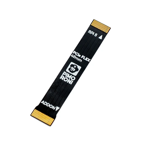 PCIe Flex Cable for NVMe Base and Raspberry Pi 5 - 49mm