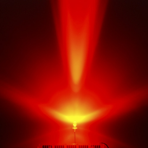 Super Bright Red 5 mm LED, clear lens, 640 nm vivid red glow
Super Bright Red 5 mm LED, clear lens, 640 nm vivid red glow