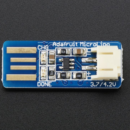 Adafruit Micro Lipo - USB LiIon/LiPoly Charger - v1 Adafruit Micro Lipo - USB LiIon/LiPoly Charger - v1